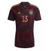 Camiseta Alemania Thomas Muller #13 Segunda Equipación Replica Mundial 2022 mangas cortas